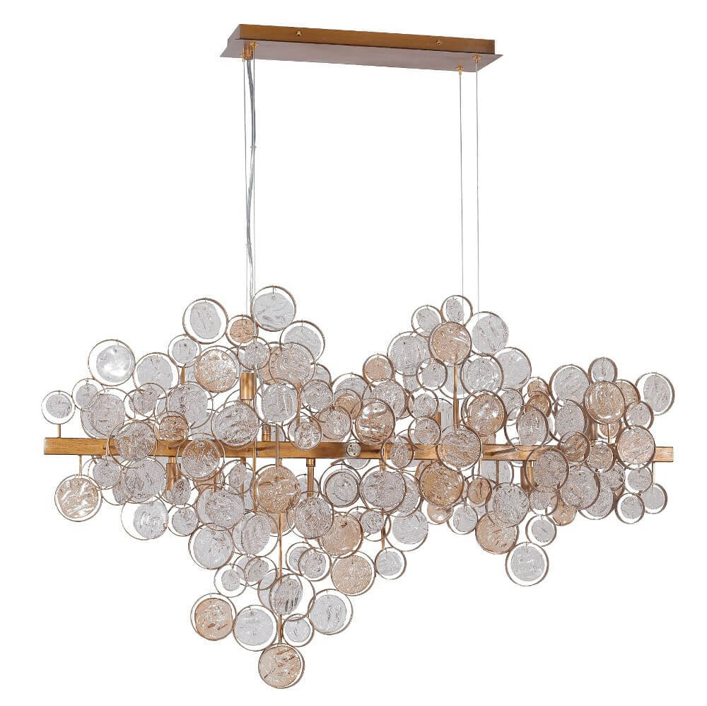 

Подвесной светильник Crystal Lux Deseo SP12 L1000 Gold, Золотой, Deseo SP12 L1000 Gold Deseo