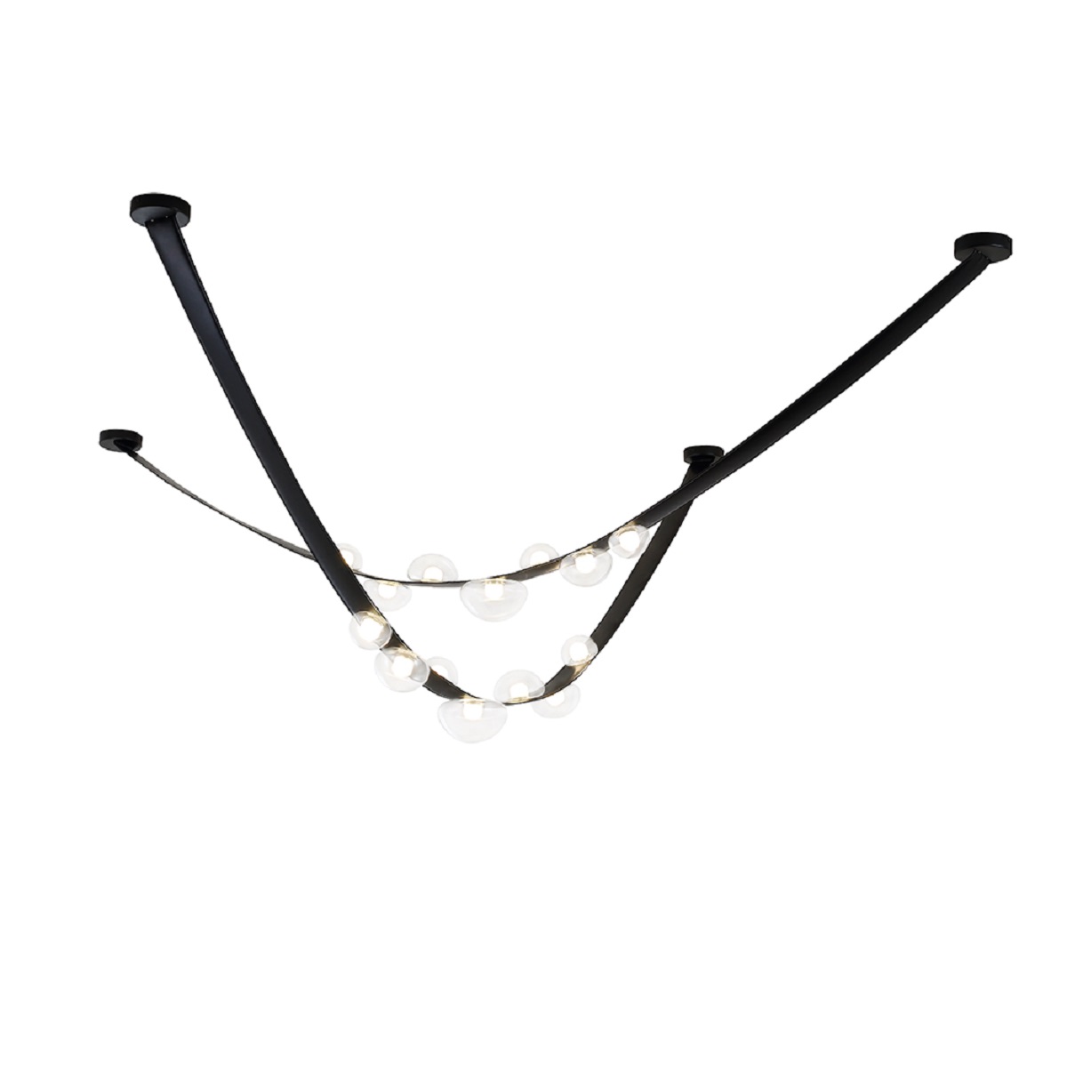

Подвесной светодный светильник Crystal Lux Bosque SP7 L3000 Black/Transparent, Черный, Bosque SP7 L3000 Black/Transparent Bosque