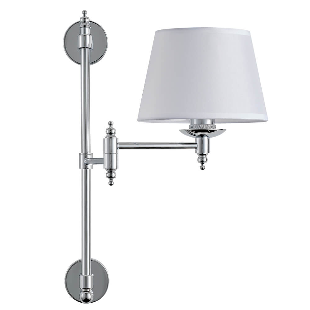 

Бра Crystal Lux Poesia AP1 Chrome, Белый, Poesia AP1 Chrome Poesia