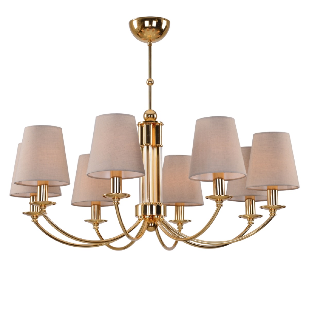 

Подвесная люстра Crystal Lux Camila SP8 Gold, Бежевый, Camila SP8 Gold Camila