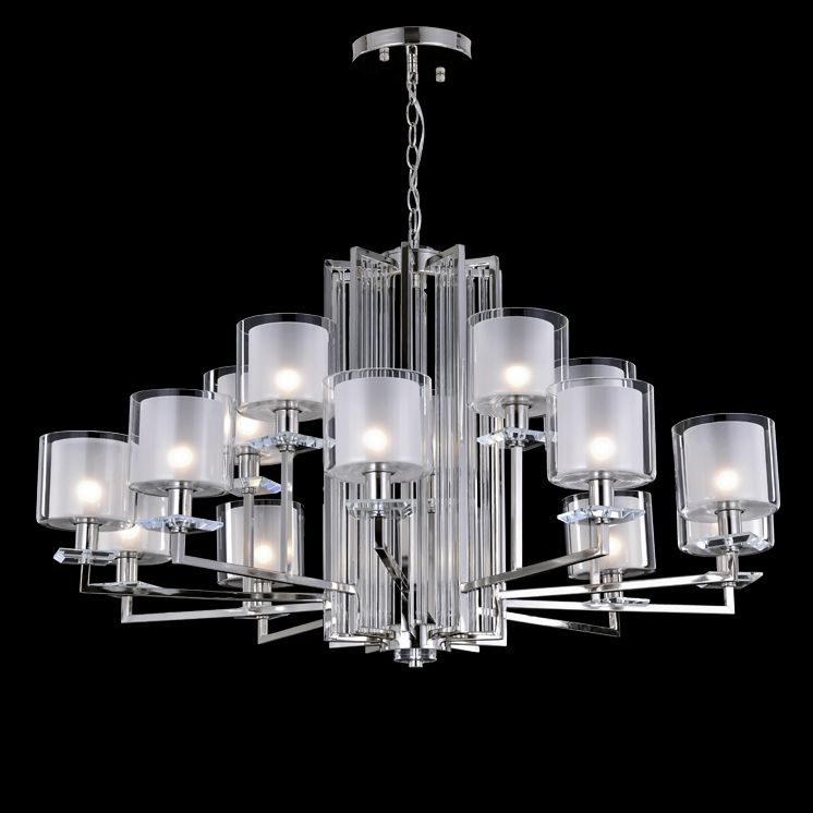 

Подвесная люстра Crystal Lux Nicolas SP-PL10+5 Nickel/White, Белый, Nicolas SP-PL10+5 Nickel/White Nicolas