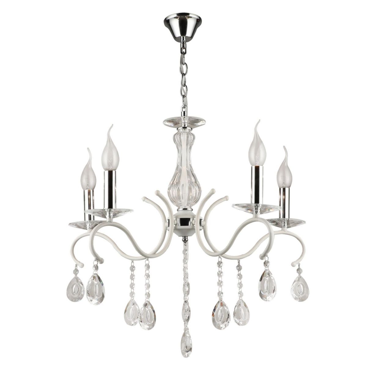 

Подвесная люстра De Markt City Свеча 683014805, Белый, 683014805 Свеча