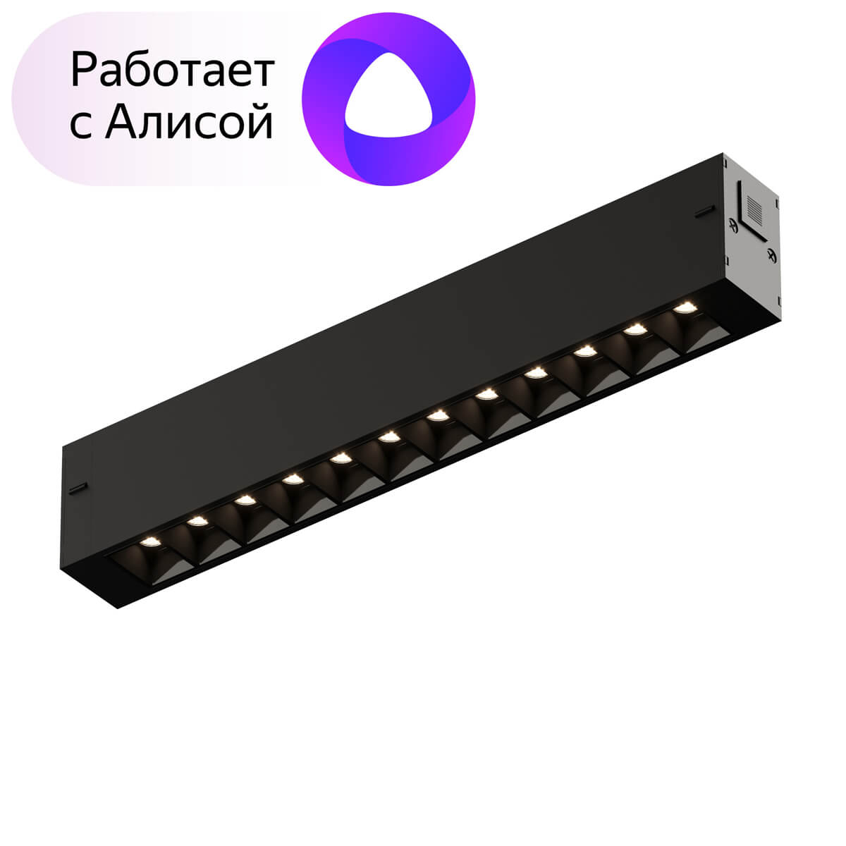 

Трековый светодиодный светильник Denkirs DK8001-BK, Черный, DK8001-BK Smart