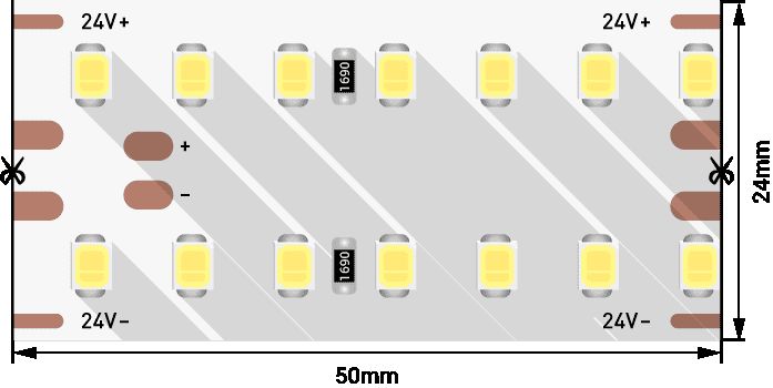 

Светодиодная влагозащищенная лента DesignLed 25W/m 280LED/m 2835SMD нейтральный белый 2,5M 003246, 003246 DSG2280V2