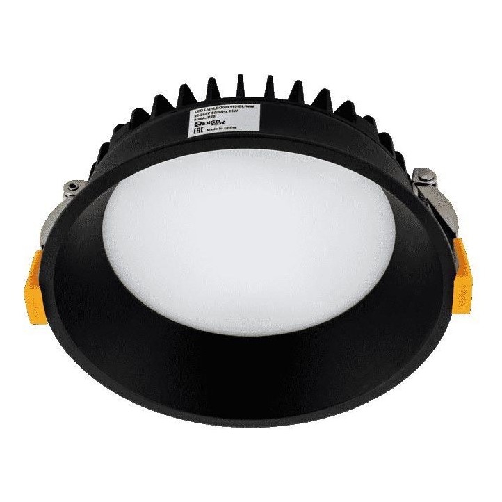 

Встраиваемый светодиодный светильник DesignLed WL-BQ BQ009115-BL-WW 005645, Черный, 005645 WL-BQ