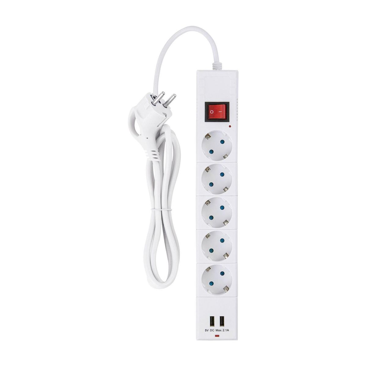 

Сетевой фильтр Duwi 2хUSB 5гн 1,5м с/з 32590 1, Белый, 32590 1