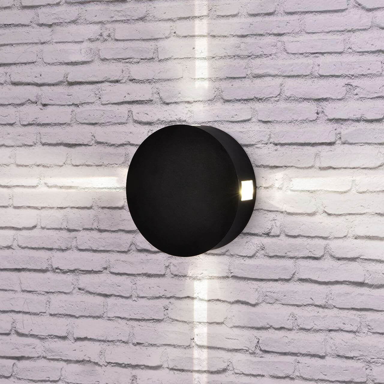 

Уличный настенный светодиодный светильник Elektrostandard 1545 Techno LED Beam черный 4690389121654