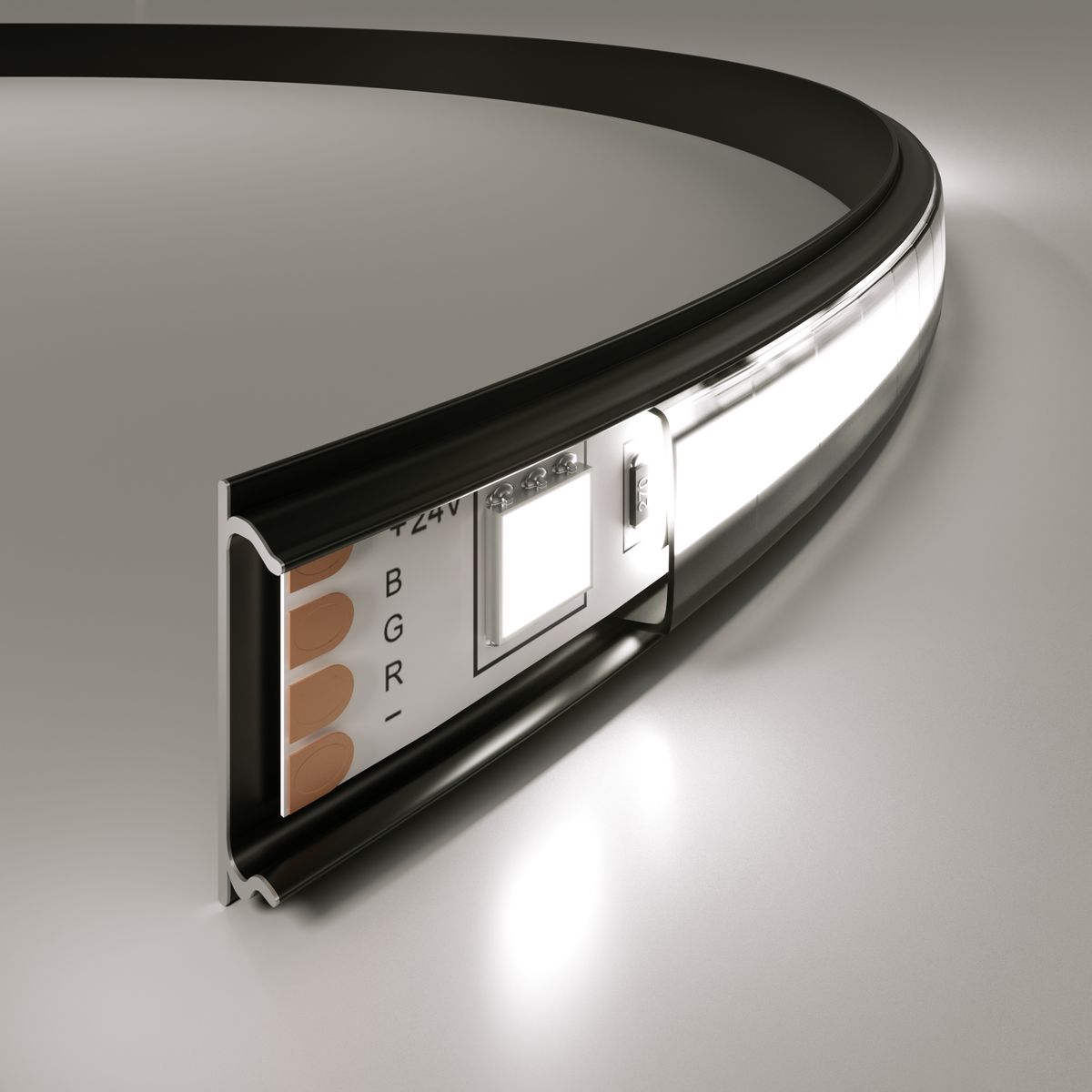 

Профиль гибкий алюминиевый с рассеивателем Elektrostandard LL-2-ALP012 a053629, Черный, 4690389170546 LL-2-ALP012
