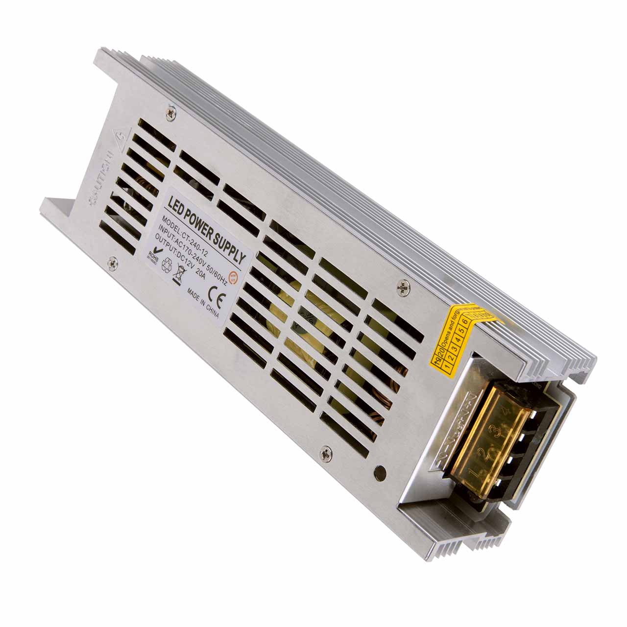 

Блок питания Elektrostandard LST 12V 250W 20A a043088, Серый, 4690389133725