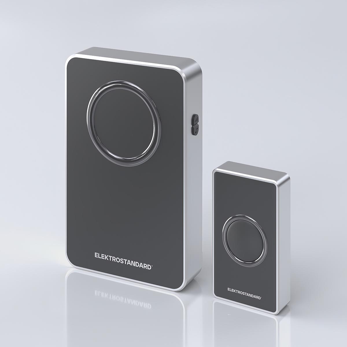 

Звонок беспроводной Elektrostandard DBQ27M WL чёрный/серебро a055696, Черный, 4690389175633 DBQ27M