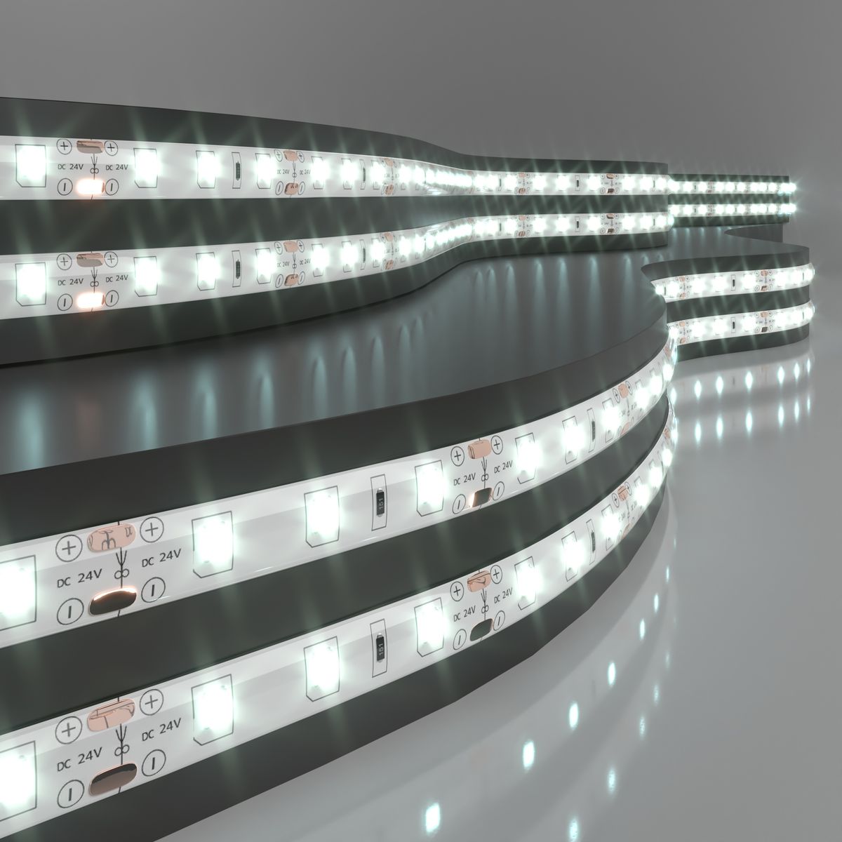 

Светодиодная влагозащищенная лента Elektrostandard 4,8W/m 60LED/m 2835SMD холодный белый 5M a052958, 4690389167843 24V 4,8W
