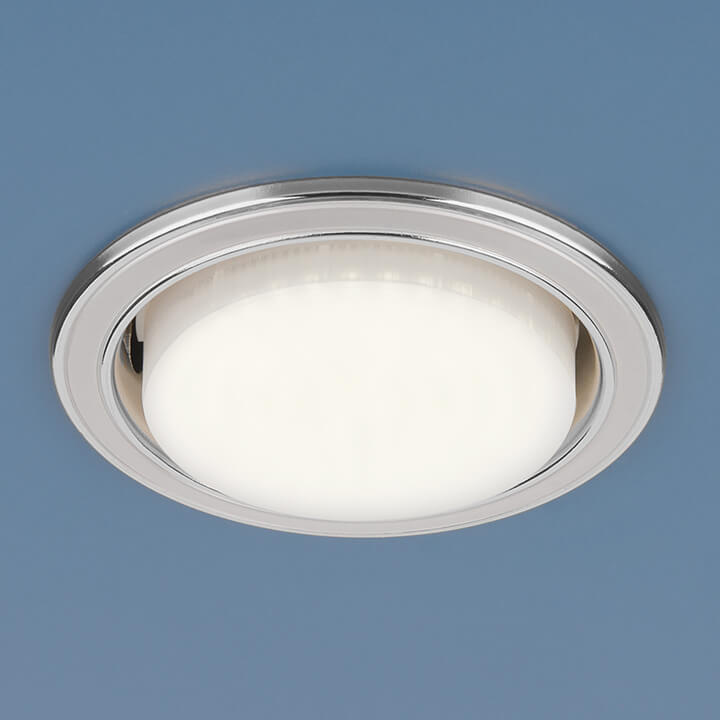 

Встраиваемый светильник Elektrostandard 1036 GX53 WH/SL белый/серебро 4690389069185