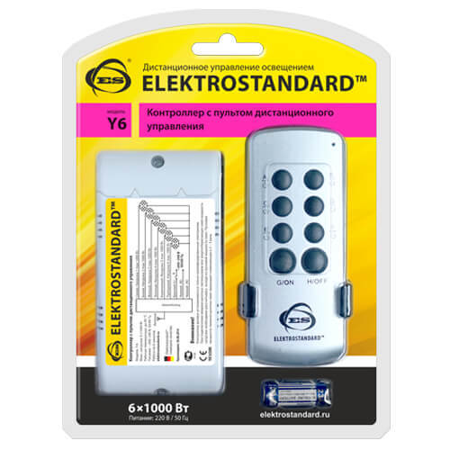 

Пульт управления светом Y6 Elektrostandard a031675, Серебро, 4690389062520 Y6