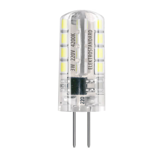 

Лампа светодиодная Elektrostandard G4 3W 3300K прозрачная 4690389063060
