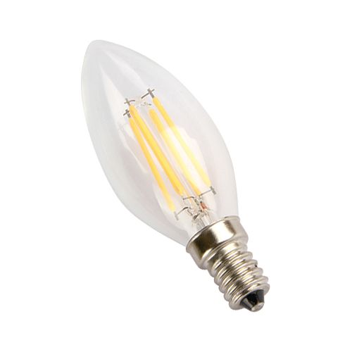 

Лампа светодиодная филаментная Elvan E14 5W 4000K прозрачная E14-5W-4000K-CL-candle, Прозрачный, E14-5W-4000K-CL-candle