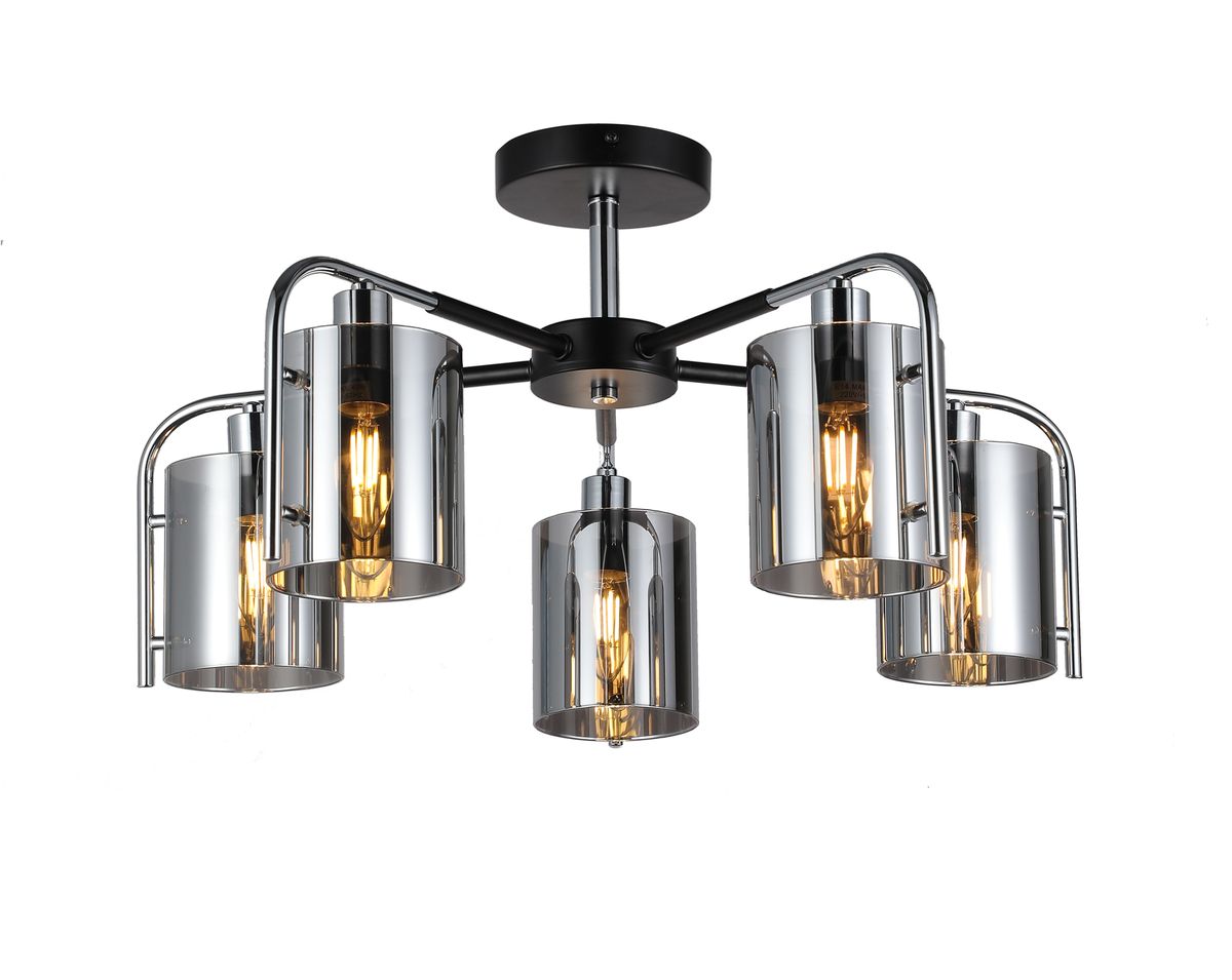 

Потолочная люстра Escada Elegant 671/5P Chrome, Дымчатый, 671/5P Chrome Elegant