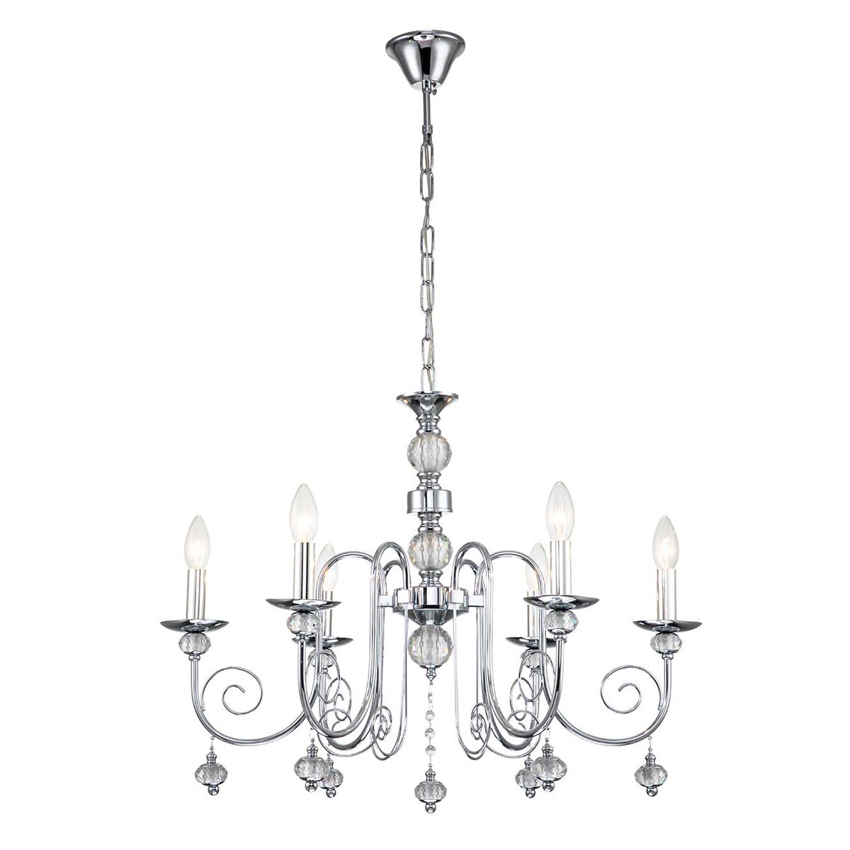 

Подвесная люстра Escada Shine 678/6PL Chrome, Хром, 678/6PL Chrome Shine
