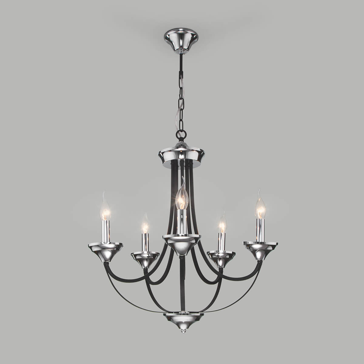 

Подвесная люстра Eurosvet Lazzaro 60098/5 хром, Черный, 60098/5 хром Lazzaro