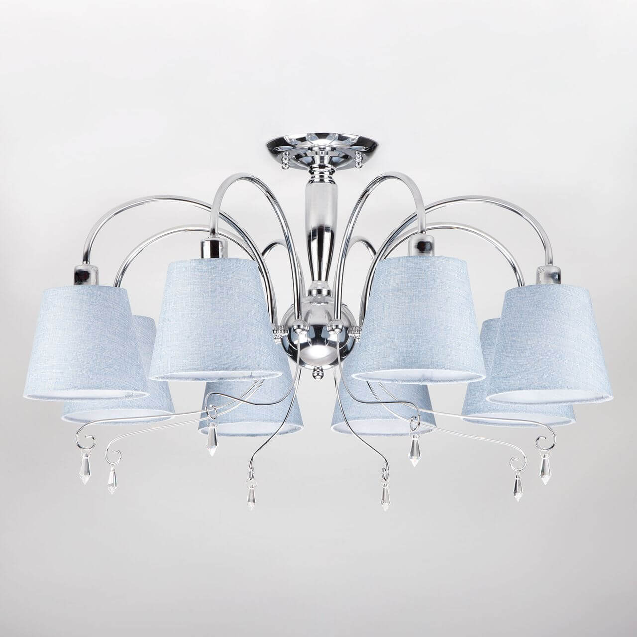 

Люстра Eurosvet, Голубой, 70096/8 хром Dalila