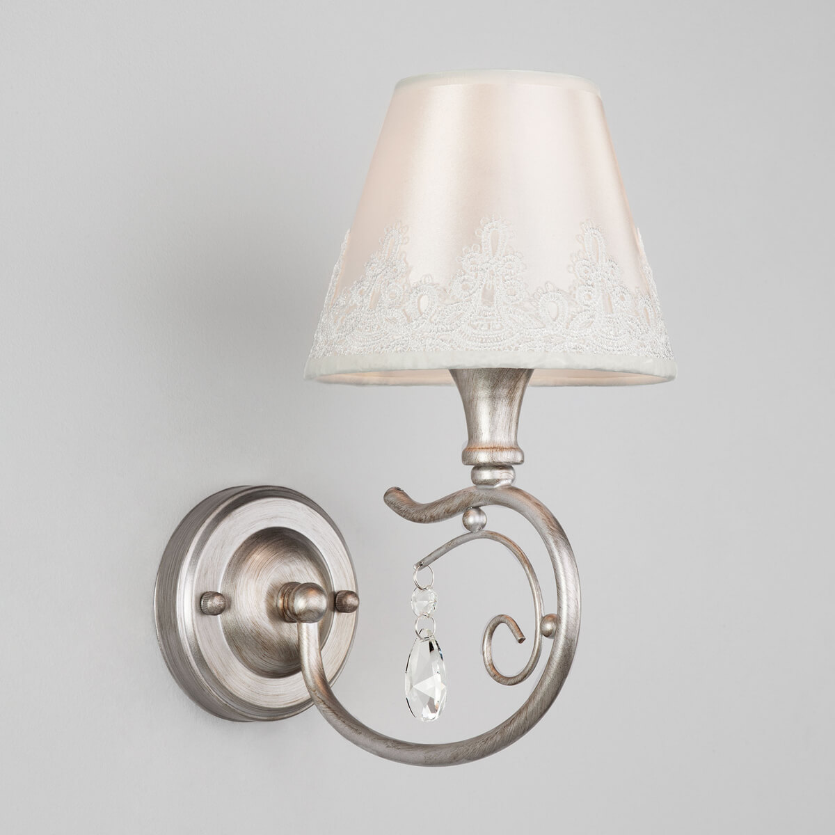 

Бра Eurosvet 60069/1 серебро, Бежевый, 60069/1 серебро Incanto