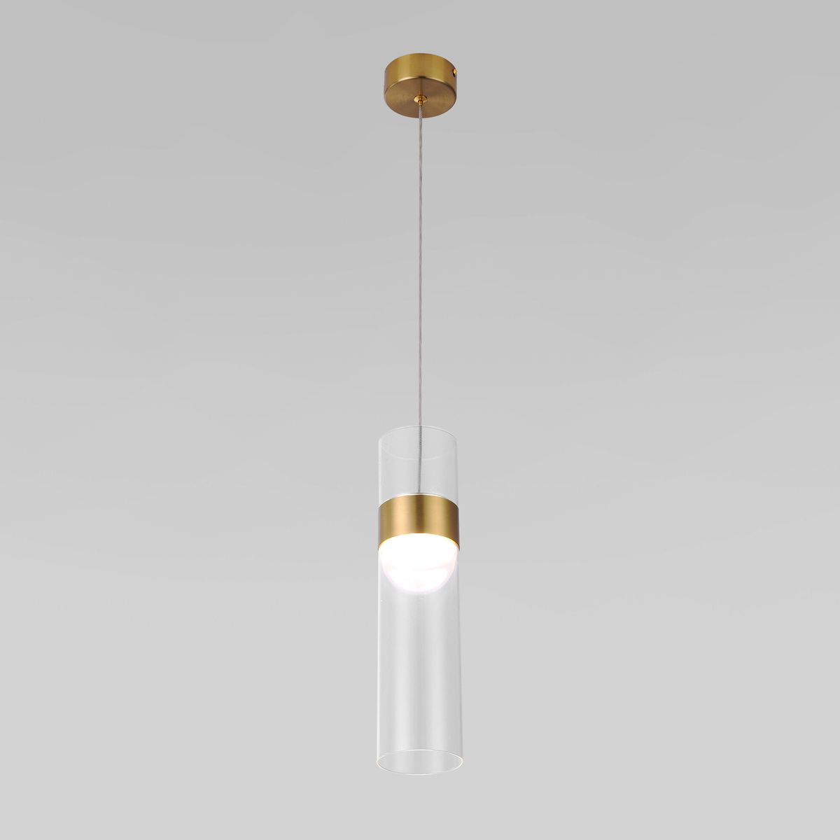 

Подвесной светодиодный светильник Eurosvet Lumen 50244/1 Led латунь/прозрачный, 50244/1 Led латунь/прозрачный Lumen