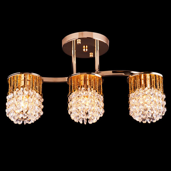 

Потолочная люстра Eurosvet 3222/3 золото Strotskis