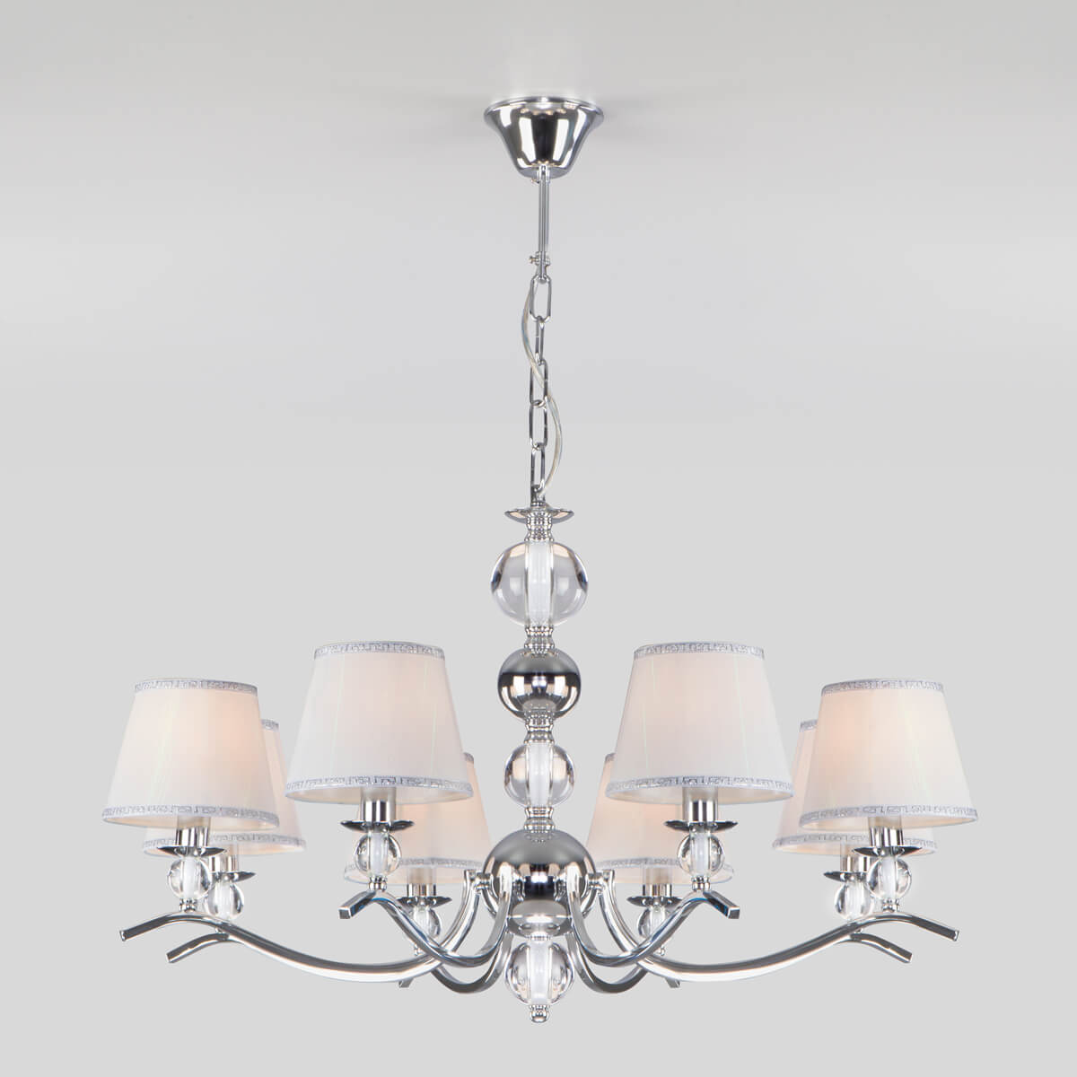 

Подвесная люстра Eurosvet Sortino 60097/8 хром, Белый, 60097/8 хром Sortino