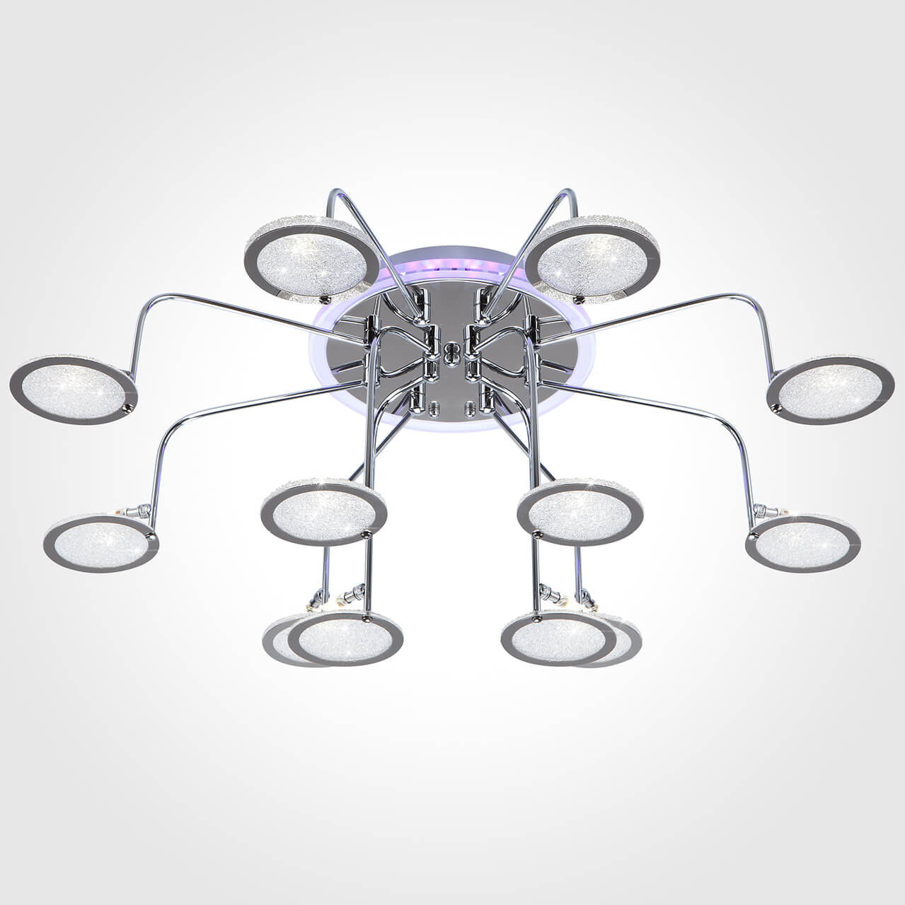 

Люстра Eurosvet, Хром, 80109/12 хром/синий+фиолетовый Spider
