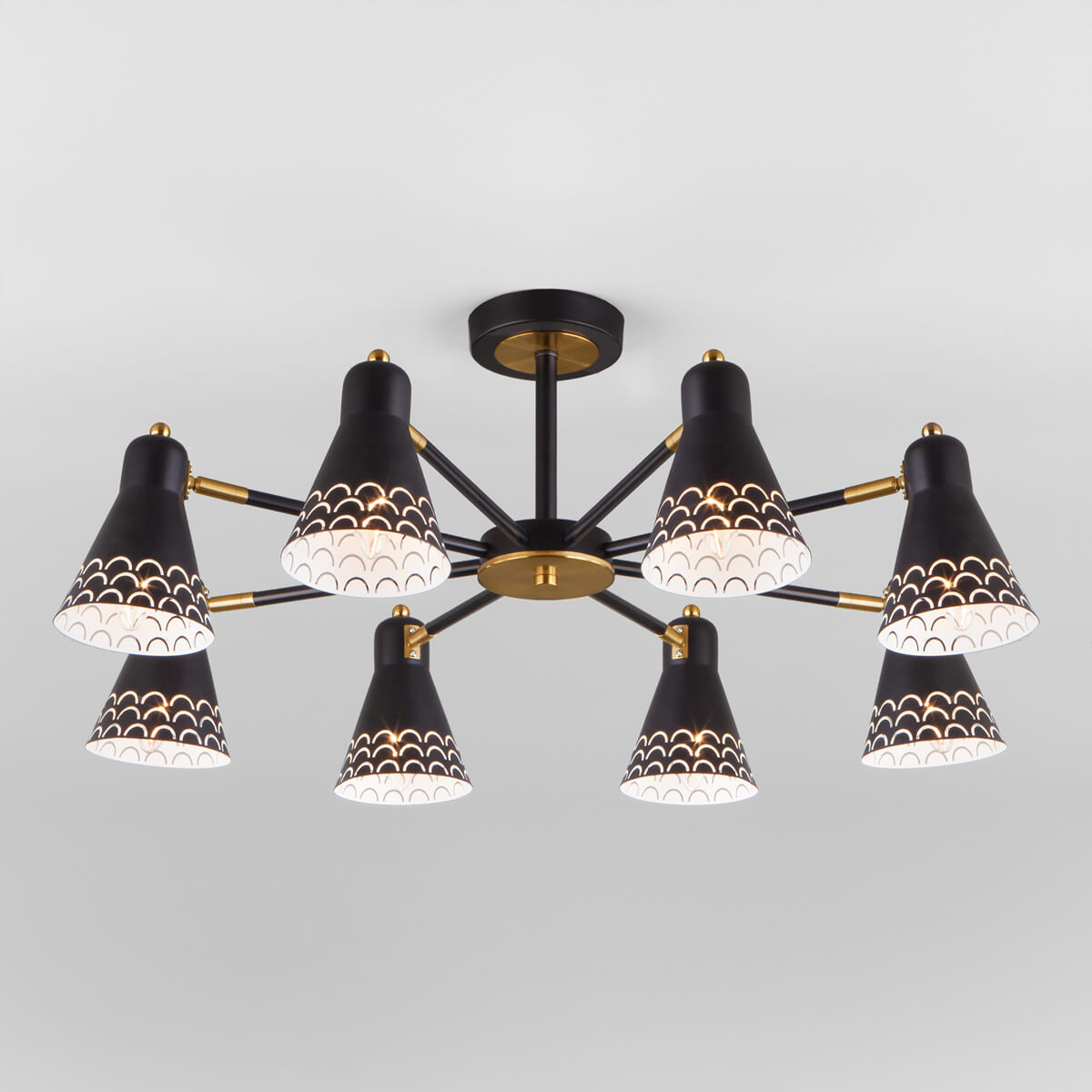 

Потолочная люстра Eurosvet Trina 70100/8 черный, 70100/8 черный Trina