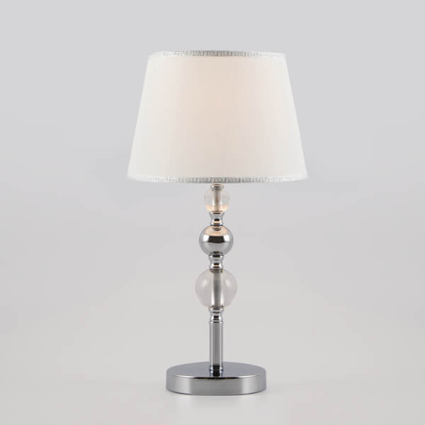 

Настольная лампа Eurosvet Sortino 01071/1 хром, Белый, 01071/1 хром Sortino
