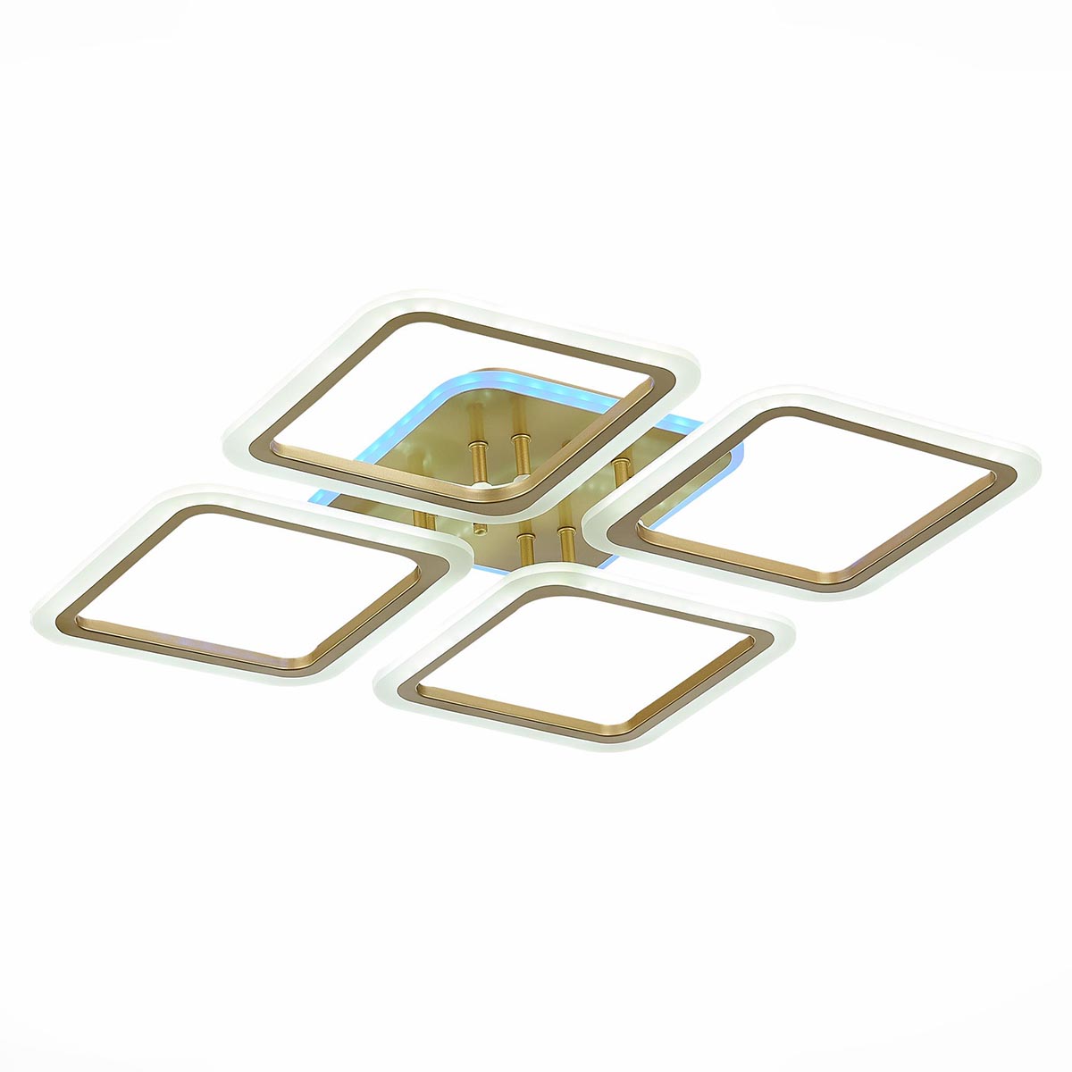 

Потолочная светодиодная люстра Evoled Qutro SLE200422-04RGB, Золотой, SLE200422-04RGB Qutro