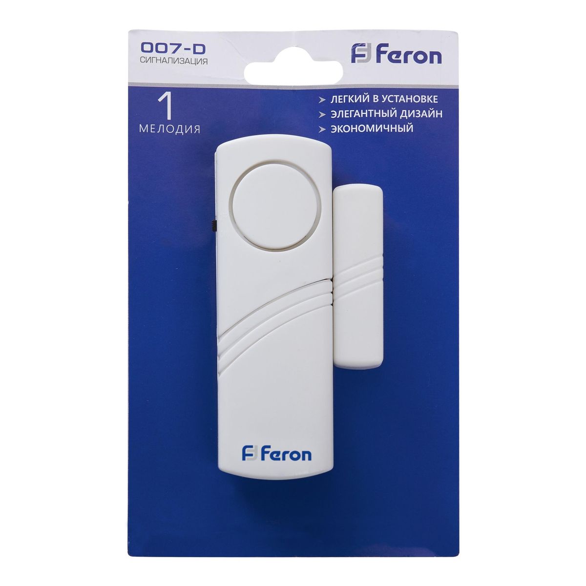

Звонок-сигнализация беспроводной Feron 007-D 23602, Белый, 23602 007-D