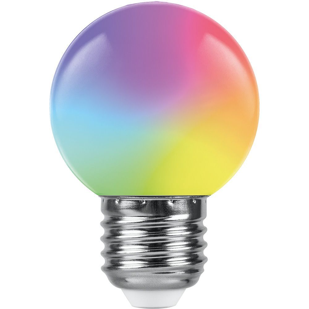 

Лампа светодиодная Feron E27 1W RGB матовая LB-37 38126, Белый, 38126 LB-37