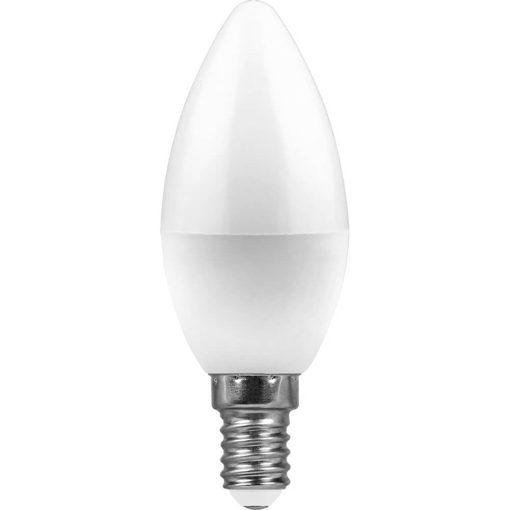 

Лампа светодиодная Feron E14 11W 6400K Свеча Матовая LB-770 25943, 25943