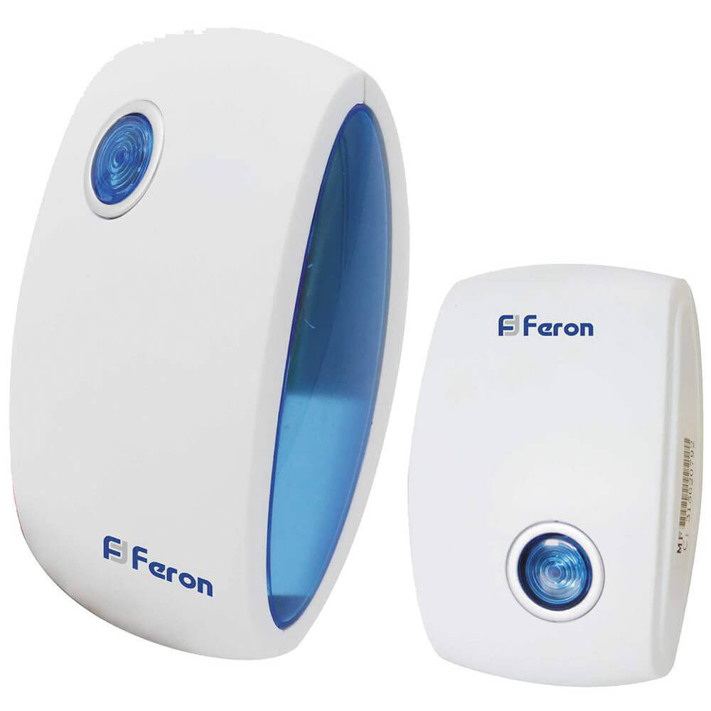 

Звонок дверной беспроводной Feron E376 23689, Синий, 23689