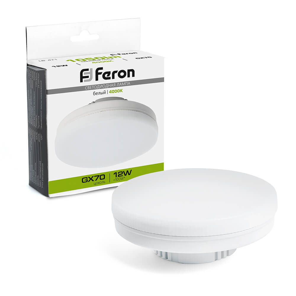 

Лампа светодиодная Feron LB-471 GX70 12W 4000K 48301, 48301