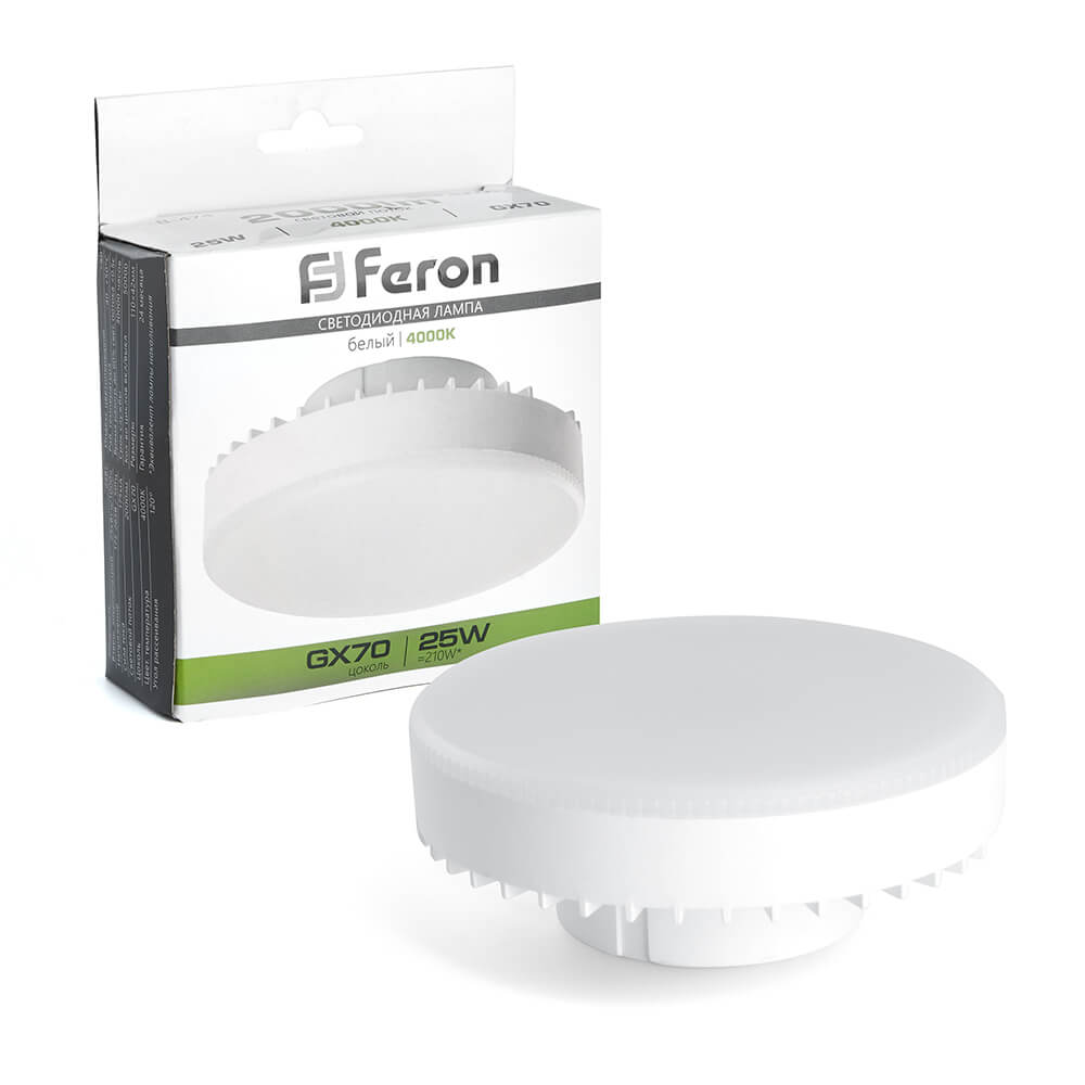 

Лампа светодиодная Feron LB-474 GX70 25W 4000K 38269, 38269