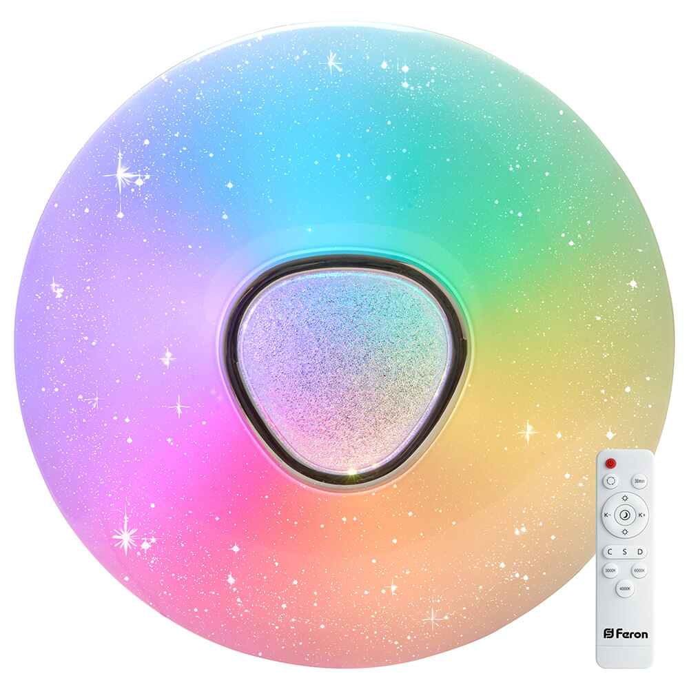 

Потолочный светодиодный светильник Feron Rainbow AL5777 41917, Белый, 41917 Rainbow