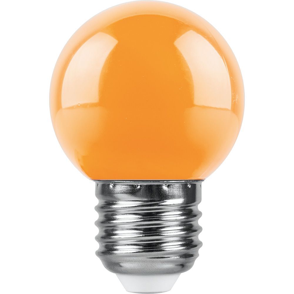 

Лампа светодиодная Feron E27 1W RGB оранжевый LB-37 38124, 38124 LB-37