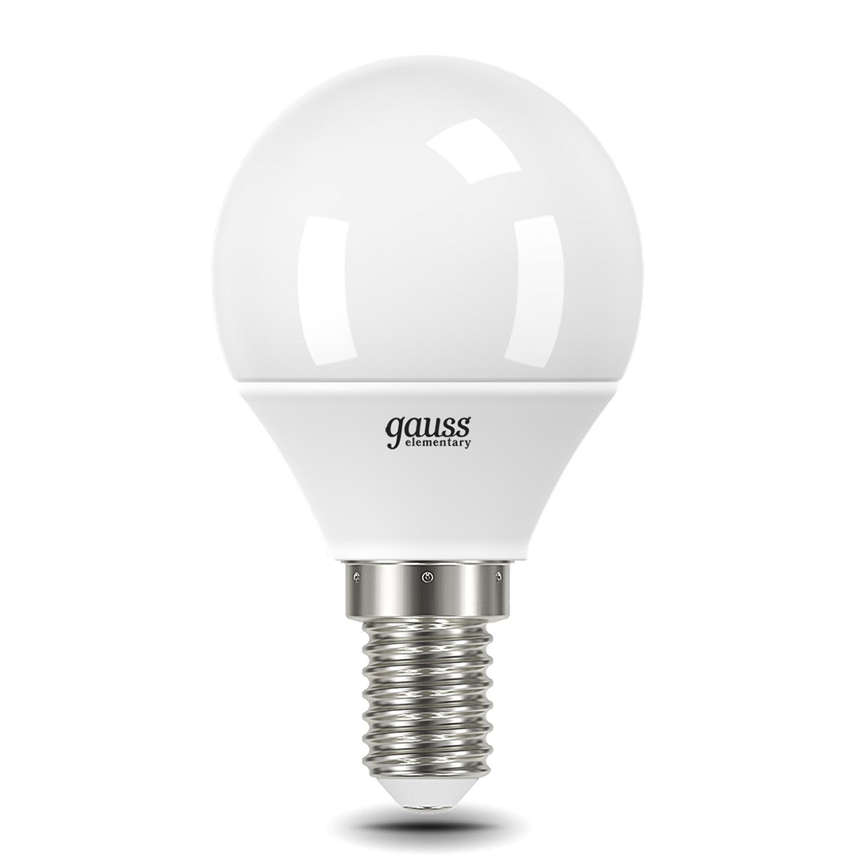 

Лампа светодиодная Gauss E14 10W 6500K матовая 53130, Белый, 53130 Elementary Шар