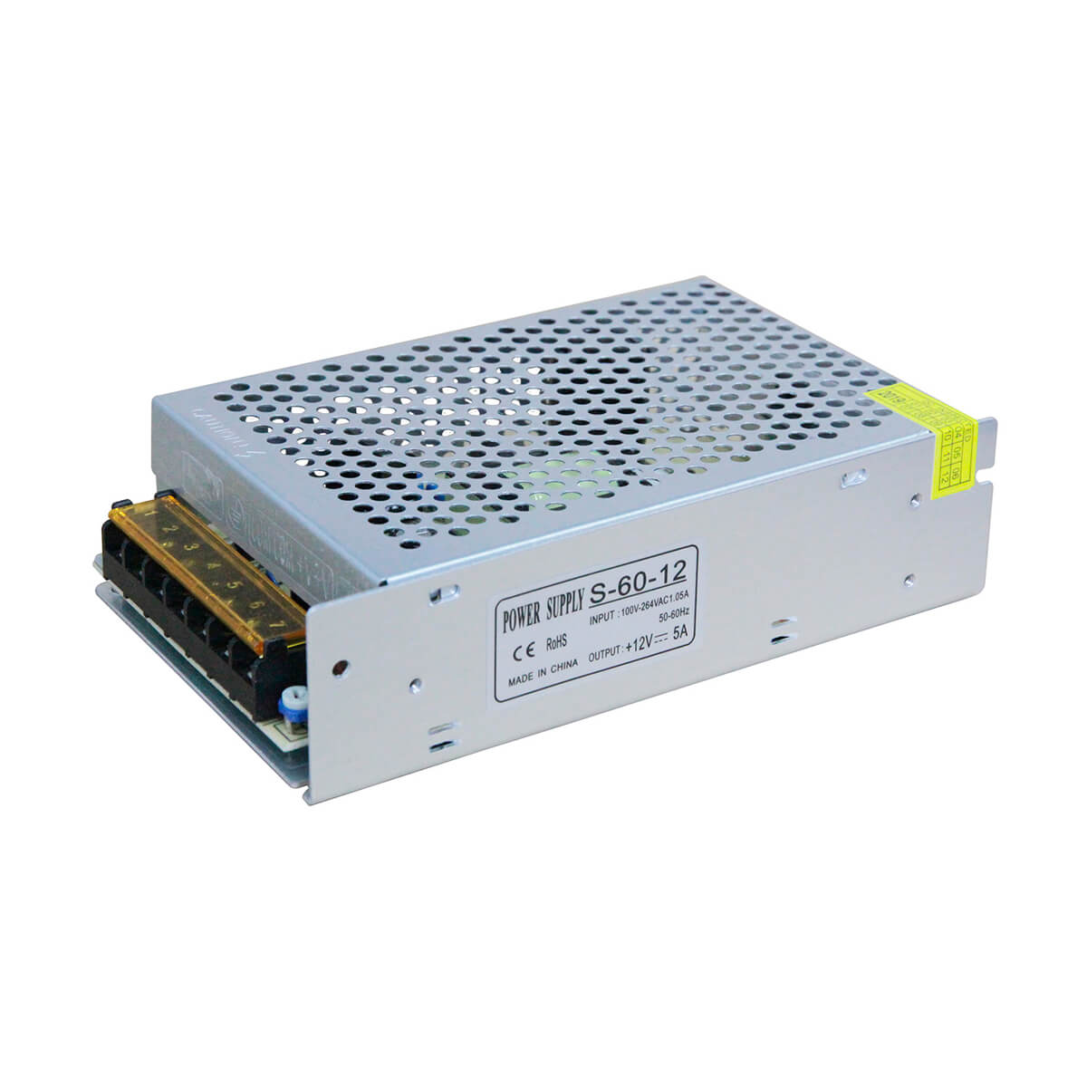 

Блок питания Gauss Led Strip PS 12V 60W IP20 8A 202003060, Серый, 202003060