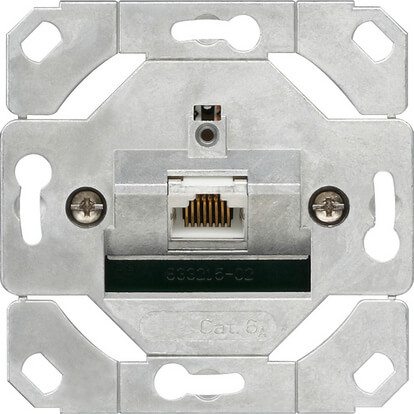 

Розетка компьютерная Gira System 55 6 кат 245100, Серый, 245100 System 55