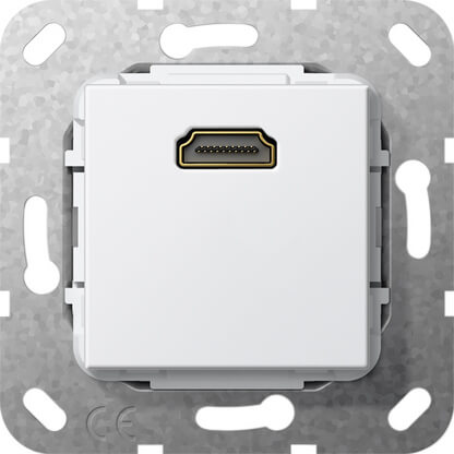 

Розетка HDMI Gira System 55 чисто-белый глянцевый 566903, 566903 System 55