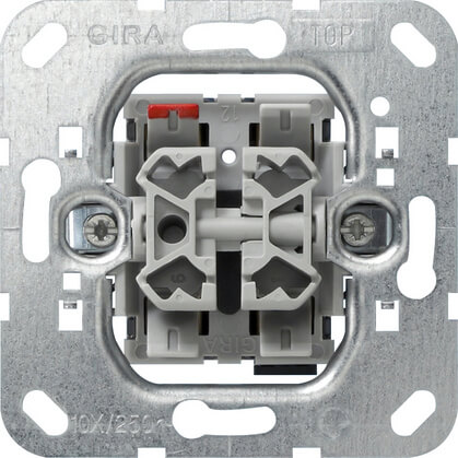 

Выключатель кнопочный управления жалюзи Gira System 55 10A 250V 015800