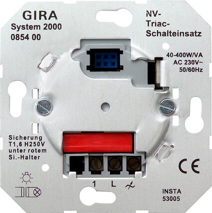 

Выключатель электронный Gira Triac System 2000 085400