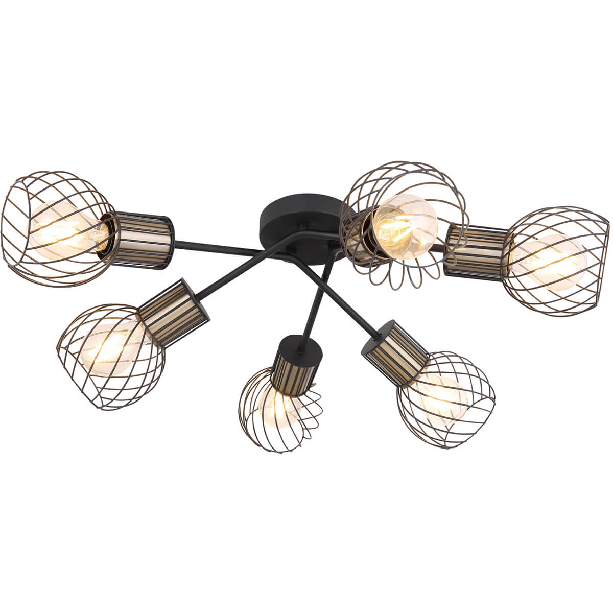 

Потолочная люстра Globo Argusto 54013-6D, Черный, 54013-6D Argusto