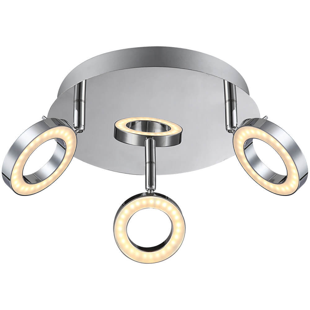 

Светодиодный спот Globo Orell 56107-3, Хром, 56107-3 Orell
