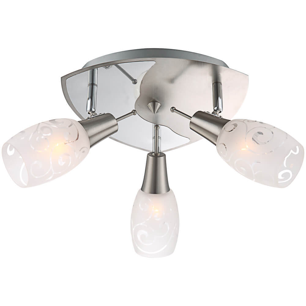 

Спот Globo Florita 54984-3, Белый, 54984-3 Florita