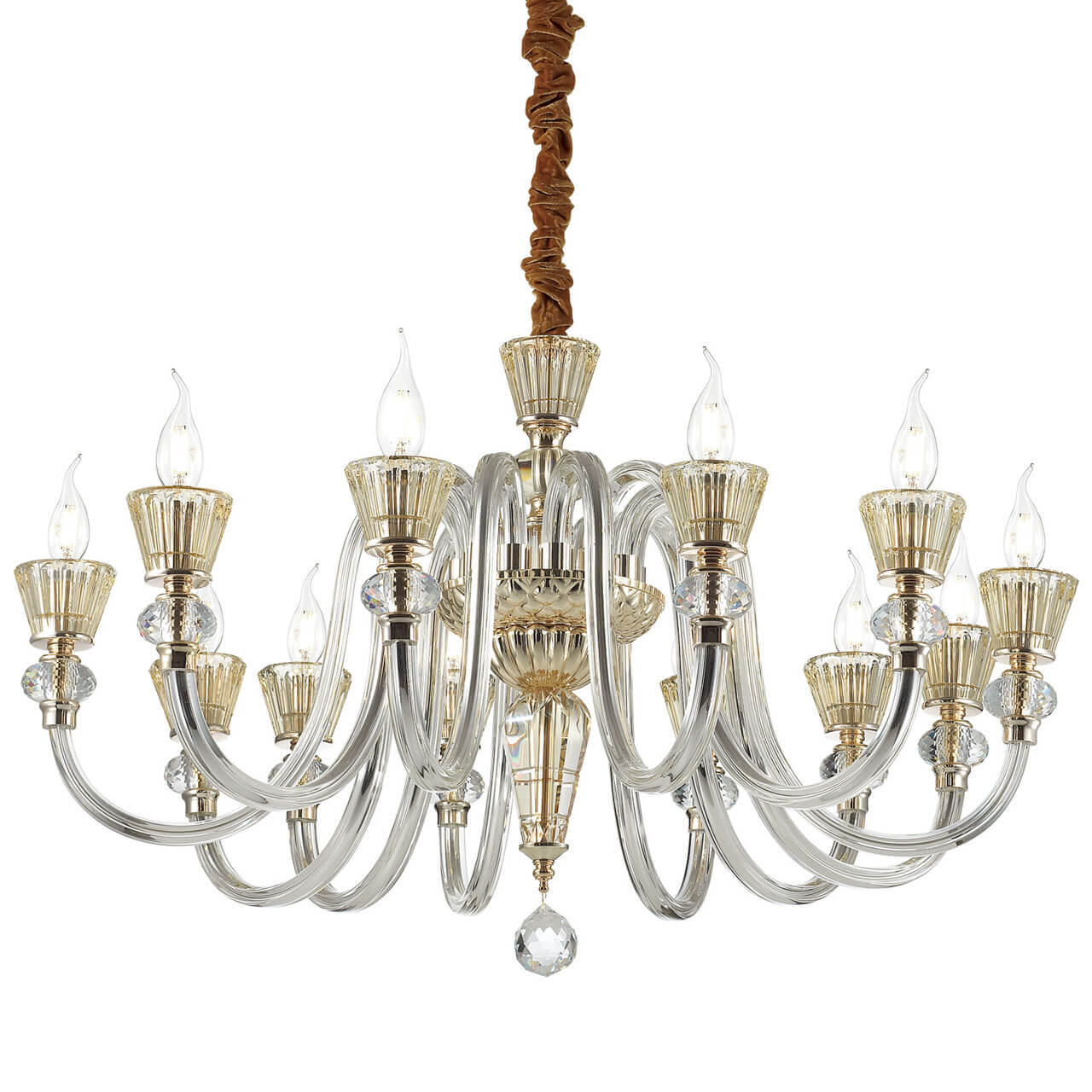 

Подвесная люстра Ideal Lux Strauss SP12 140612, Золотой, Strauss SP12 Strauss