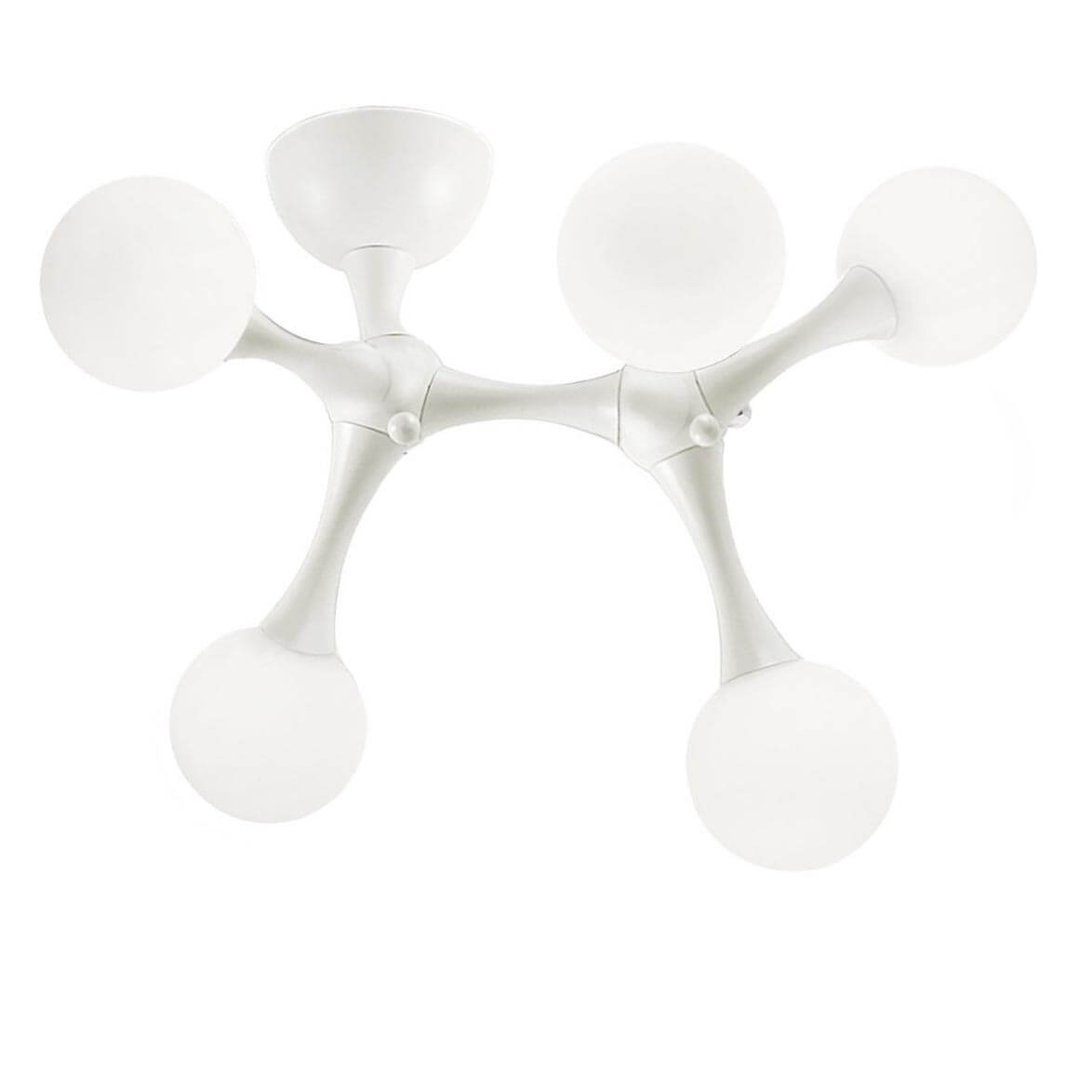 

Потолочная люстра Ideal Lux Nodino PL5 Bianco 149615, Белый, Nodino PL5 Bianco Nodino